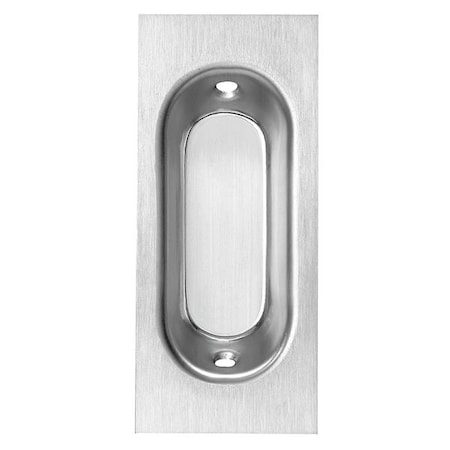 Recessed Pull Handle, Clips/Fasteners, Chrome, Clips/Fasteners