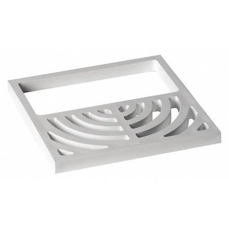 Floor Floor Sink Half Top Grate, 1/2" Pipe Dia., PVC