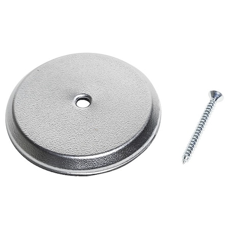 4 Dia, Plastic, Chrome, High Impact, Cover Plate