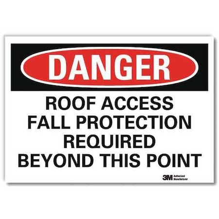 Danger Sign,Self-Adhesv Mount,7inWx5inH, U3-1959-RD_7X5