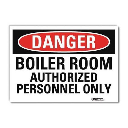 Danger Sign, 10 in H, 14 in W, Reflective Sheeting, Horizontal Rectangle, English, U3-1138-RD_14X10