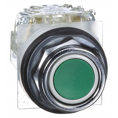 Push Button Operator, 30 mm, SPDT, Green