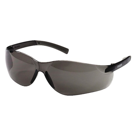 Safety Glasses, Smoke Polycarbonate Lens, Scratch-Resistant, 12PK