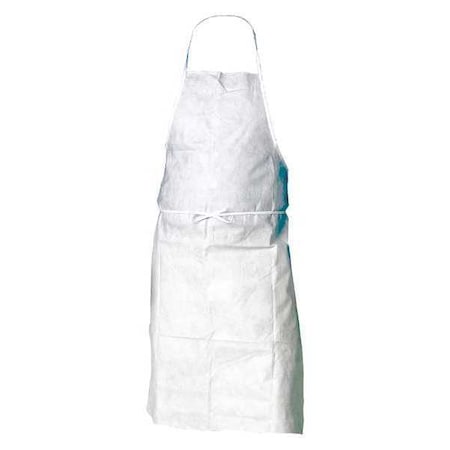 Apron, Serged, Not Applicable, 36 in, White, 100 PK
