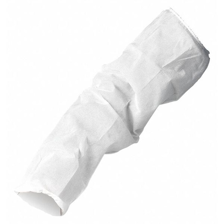 KleenGuard A10 Sleeves, 18 in Length, Serged Seam, White, 200 PK