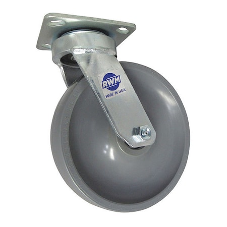 Maint Free Swivel,5x2" Rubber Wheel