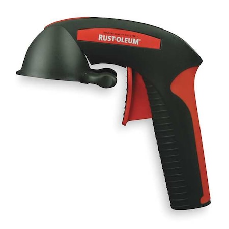 Spray Can Grip, 7 3/8 in Lg, 1 3/4 in Wd, Black, Aerosol Spray Can