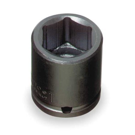 3/4 in Drive Impact Socket 15/16 in Size 6 pt Standard Depth, Black Oxide