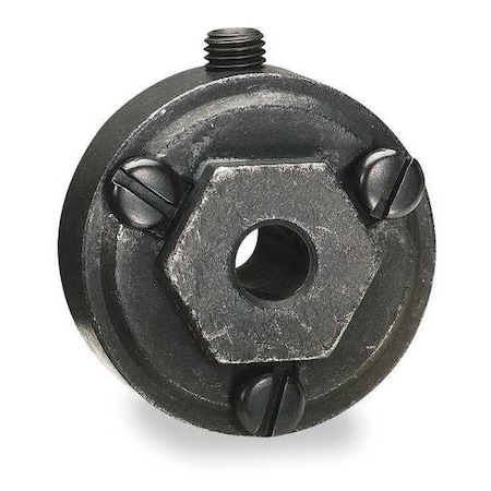 Interchangeable Hex Hub, 3/8 in Bore Dia, Alloy Steel, 1 Set Screw