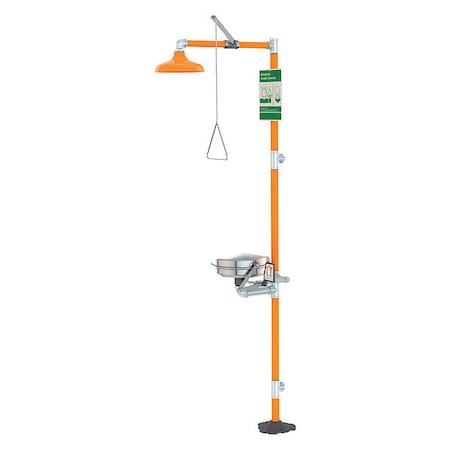 Drench Shower With Eyewash,16 In. W