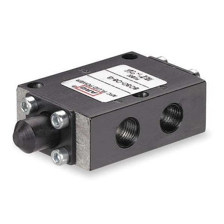 Manual Air Control Valve,3-Way,1/8in NPT