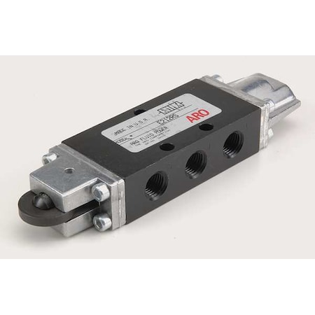 Manual Air Control Valve,4-Way,1/4in NPT