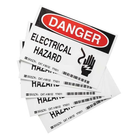 Equipment Label,5 In. W,PK5