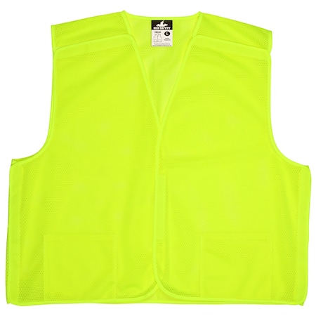 Safety Vest,Hi-Viz Lime,S