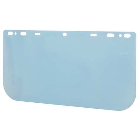 Faceshield Visor, Polycarbonate, Clear, 8 in H x 16 in W