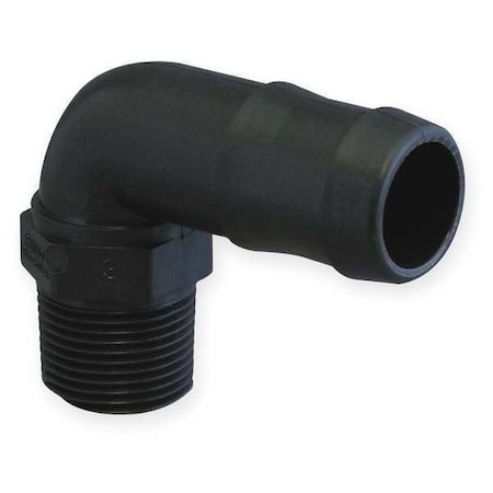 1" Barbed x 3/4" MNPT 90 Degree Elbow