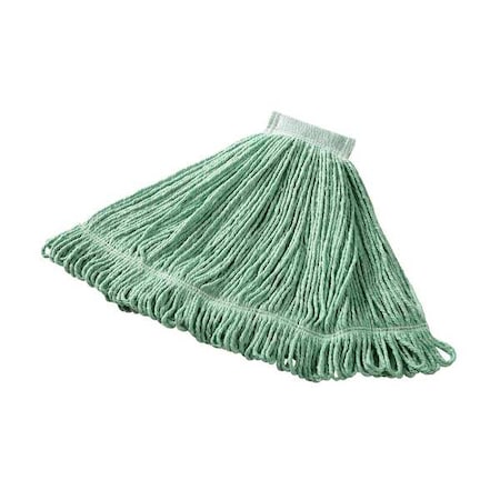 5in String Wet Mop, 22oz Dry Wt, Side Gate Connect, Loop-End, Green, Cotton/Synthetic, FGD25306GR00