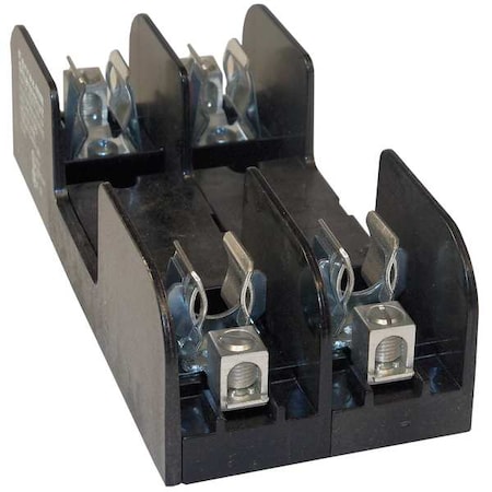 Open Fuse Block, R UL Class, 600V AC/DC Volt Rating, 2 Poles, Box Lug