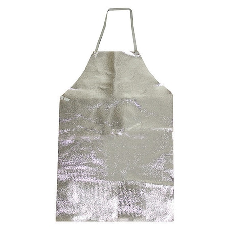 Aluminized Apron, OPF/Para-Aramid ( 19 oz ), 36 in Length, Silver