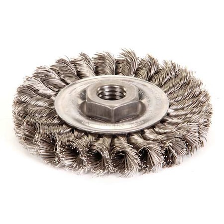 Knot Wire Wheel Wire Brush, Threaded Arbor