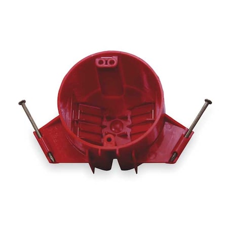 Electrical Box, 20 cu in, Ceiling Box Type, 2 Gangs, PVC, Round Shape
