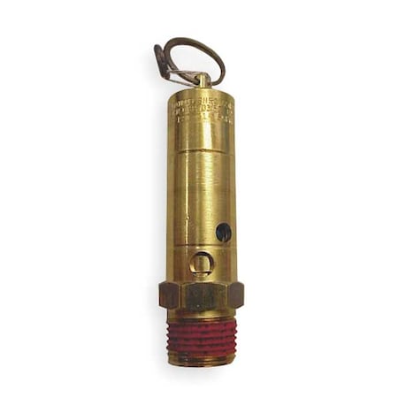 Air Safety Valve, 1/2 In Inlet, 150 psi, Max. Temp. (F): 400 Degrees F