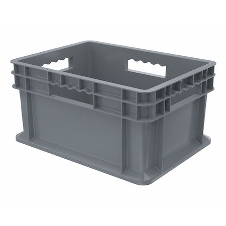 Solid & Stackable Straight Wall Storage Container, 6.7 gal, 15-3/4 in L x 11-3/4 in W x 8-1/4 in H