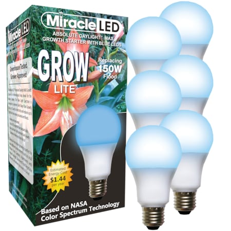 Blue Spectrum Hydroponic LED Ultra Grow Light Replacing 150W,PK6