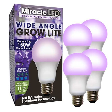 LightBulb,RedBlueSpc Mlt Pt LED,11W,PK4