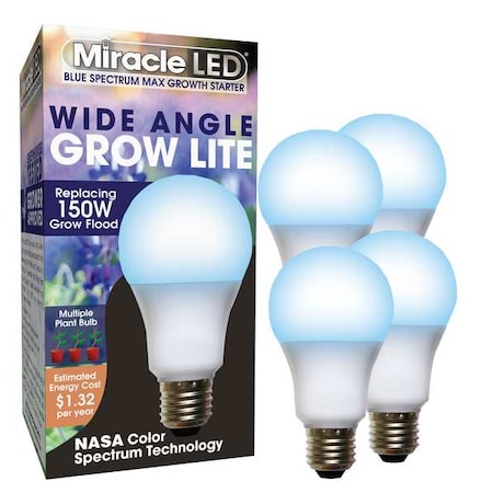 LightBulb,BlueSpcMltPtLEDGrow,11W,PK4