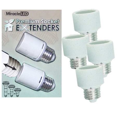 U.L. Listed 1 Inch Stackable Porcelain Socket Extenders,PK4