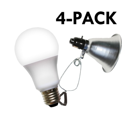 Clamp Lamp Grow Fixture & Full Spectrum LED Grow Light 8 Pcs Kit,PK4
