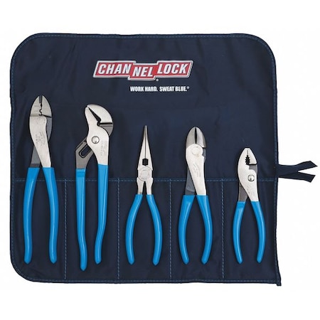 5 Piece Gift Sets Plastic Grip Plier Set Dipped Handle
