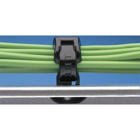 Cable Tie Mount,Through Panel,PK100