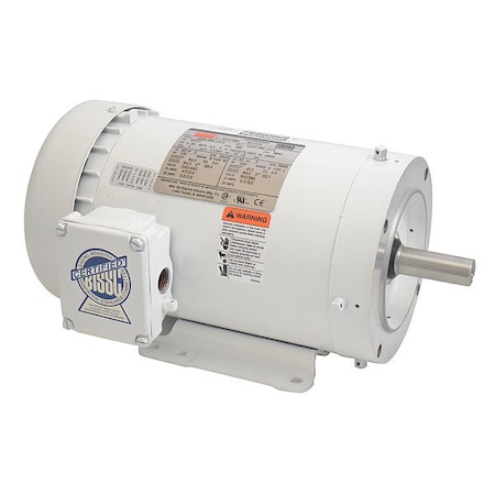 Washdown Motor,3 Ph,TEFC,2 HP,3505 RPM