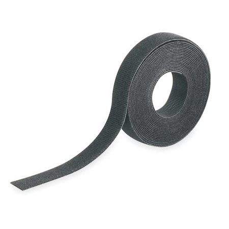 Cable Tie, 15 ft L, 1/4 in Max Bundle Dia., Black, Nylon, 50 lb Strength