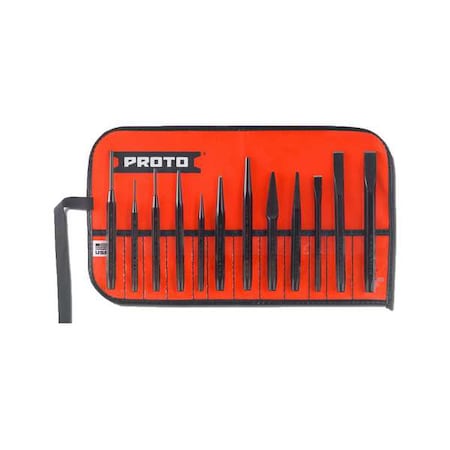 Punch and Chisel Set,12 Pieces