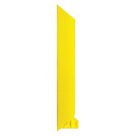 Ramp Edge, 3/4 in Thickness, Nitrile Rubber, Yellow