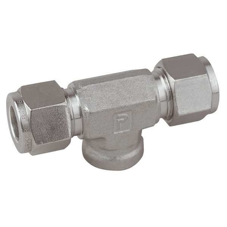 1/4" x 3/8" Compression x FNPT 316 SS Female Branch Tee