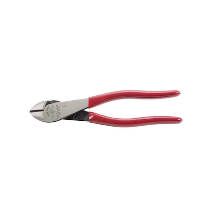 8 1/8 in High Leverage Diagonal Cutting Plier Standard Cut Oval Nose Uninsulated