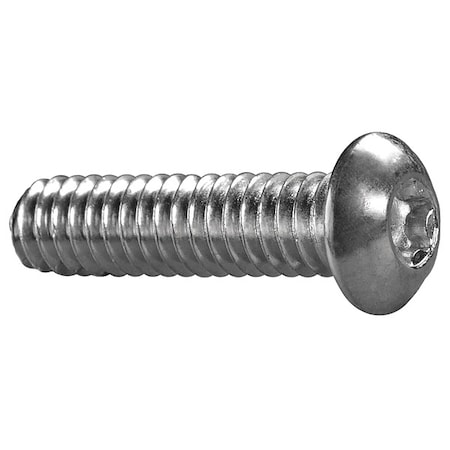 #10-24 x 1-1/4 in Torx Button Machine Screw, Zinc Plated Steel, 50 PK