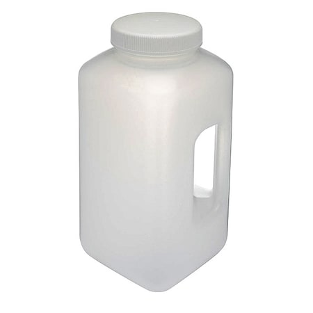 Bottle, Wide Mouth with Handle, Square, PP, 4L