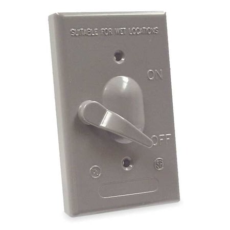 Weatherproof Cover, Switch Box Type, 1 Gang, Toggle Cover Type