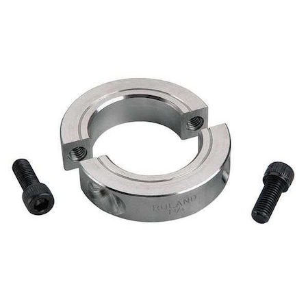 Shaft Collar, Clamp, 2Pc, 40mm, Alum