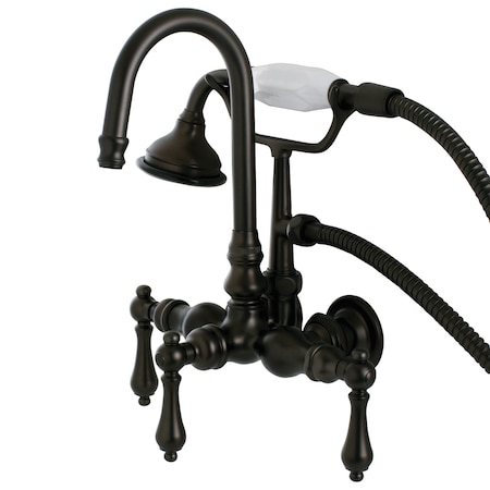 Wall-Mount Clawfoot Tub Faucet, Oil Rubbed Bronze, Tub Wall Mount