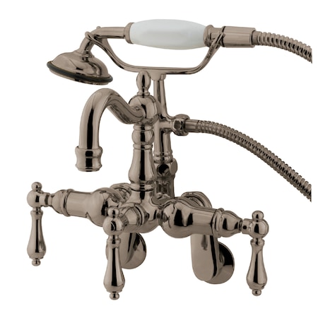 Wall-Mount Clawfoot Tub Faucet, Brushed Nickel, Tub Wall Mount