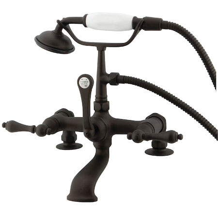 Deck-Mount Clawfoot Tub Faucet, Oil Rubbed Bronze, Deck Mount