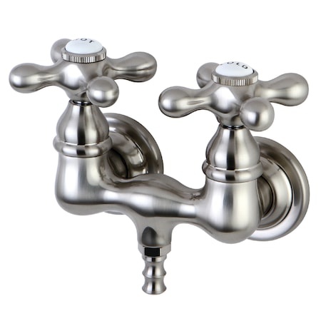 Wall-Mount Clawfoot Tub Faucet, Brushed Nickel, Tub Wall Mount