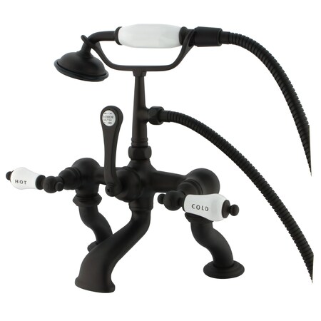 Deck-Mount Clawfoot Tub Faucet, Oil Rubbed Bronze, Deck Mount