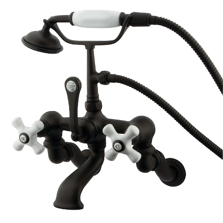 Wall-Mount Clawfoot Tub Faucet, Oil Rubbed Bronze, Tub Wall Mount
